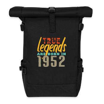 The True Legends were born in 1952. Year 2025. - Roll Top Backpack - black - Front