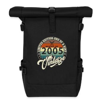 Vintage 2005 meilleur de 2005 - annif 20 ans - Sac à dos roll top - noir - Devant