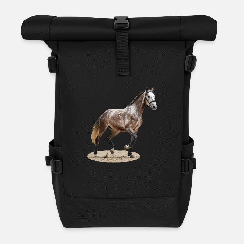 Selle Français 2 - Sac à dos roll top - noir