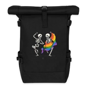 Dare To Be Different Skeletons - Roll Top Backpack - black - Front