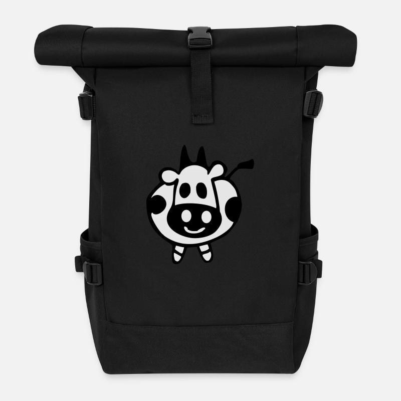 kuh - Rolltop Rucksack - Schwarz