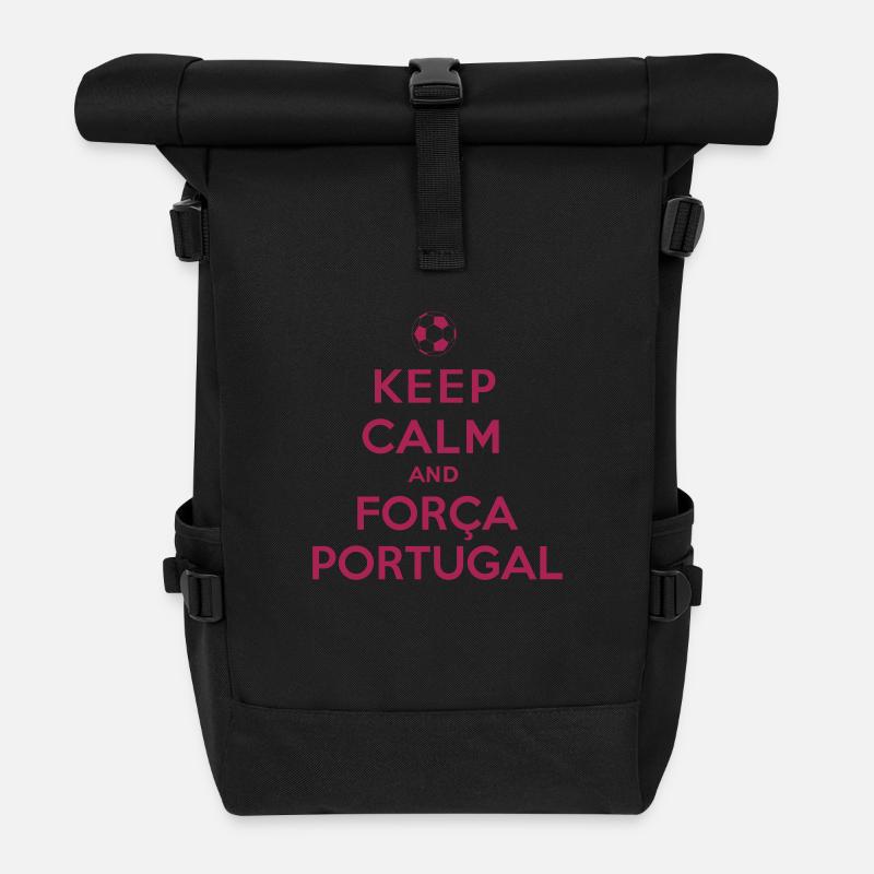 Forca Portugal - Sac à dos roll top - noir