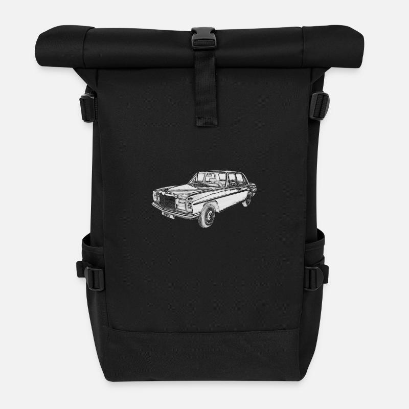 W114 - Rolltop Rucksack - Schwarz