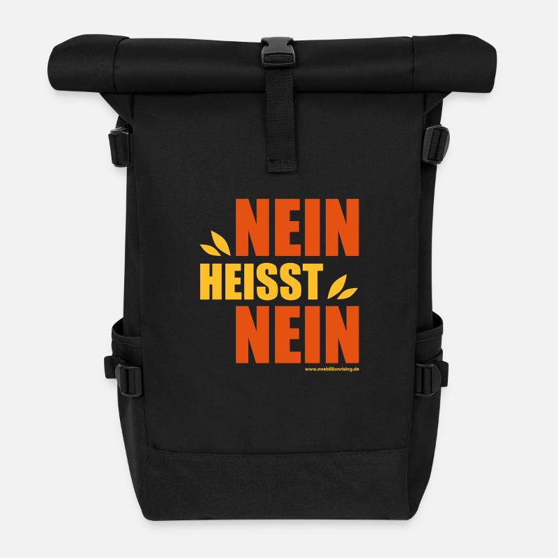 NEIN - Rolltop Rucksack - Schwarz