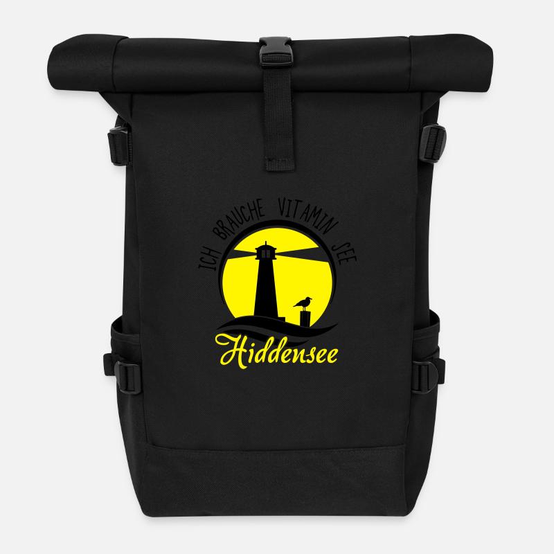 Vitamin See Hiddensee - Rolltop Rucksack - Schwarz