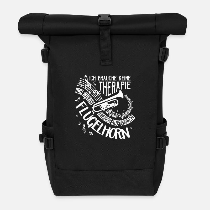 Flügelhorn - Rolltop Rucksack - Schwarz