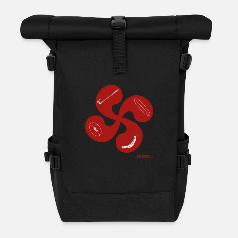 Kreuz Baskensport - Rolltop Rucksack - Schwarz