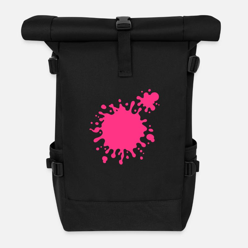 Verspritzen - Rolltop Rucksack - Schwarz
