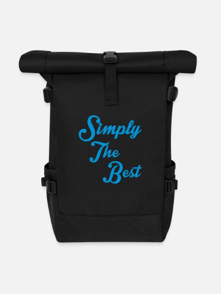 Simply The Best - Rolltop Rucksack - Schwarz