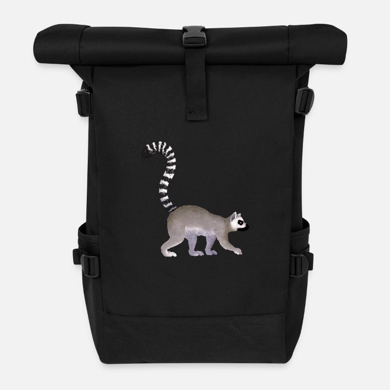 Lemurien / Lemur 01 - Sac à dos roll top - noir