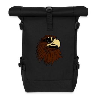 Aigle de cool lunettes de soleil tête Eagle - Sac à dos roll top - noir - Devant