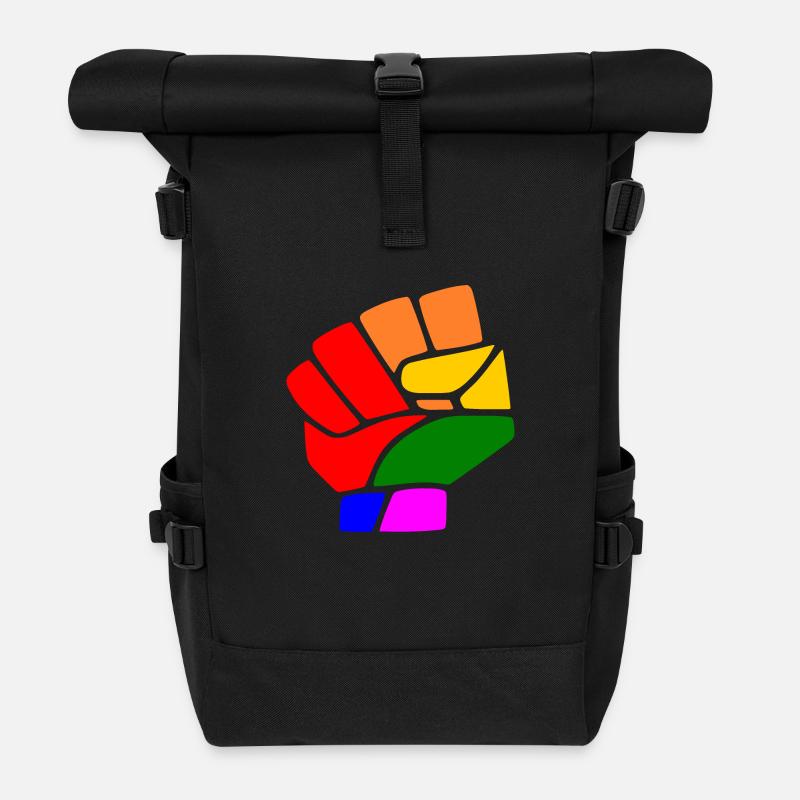 Lgbt - Rolltop Rucksack - Schwarz