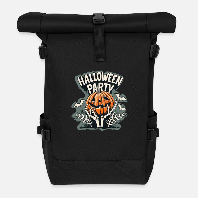 Halloween - Sac à dos roll top - noir