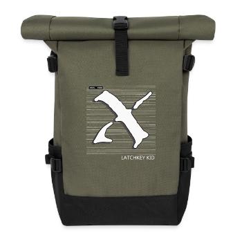 Génération X - Sac à dos roll top - olive/noir - Devant