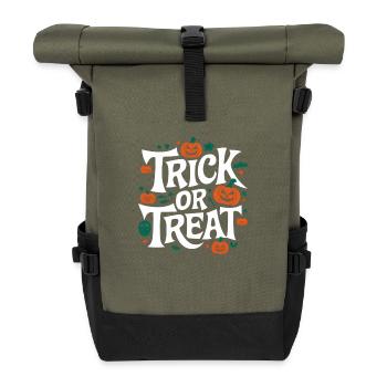 Trick or Treat - Rolltop Rucksack - Olive/Schwarz - Vorne
