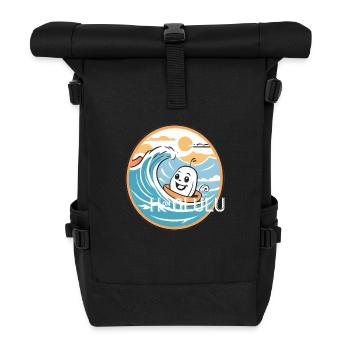 Honolulu Hawaii USA Geschenk Geschenkidee - Rolltop Rucksack - Schwarz - Vorne