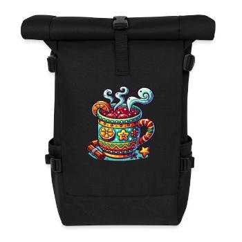 glühwein weihnachten - Rolltop Rucksack - Schwarz - Vorne