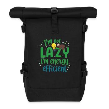 Lustiges Design für entspannte Lebensstile! - Rolltop Rucksack - Schwarz - Vorne