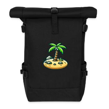 Island Comic - Roll Top Backpack - black - Front