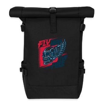 Fly high - Roll Top Backpack - black - Front