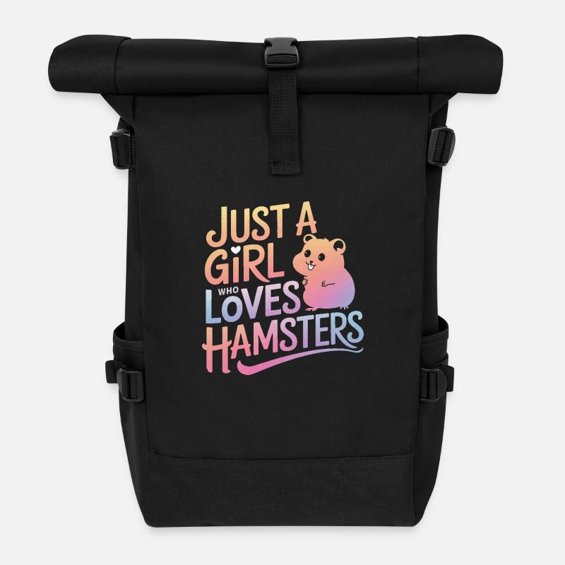 Hamster - Sac à dos roll top - noir
