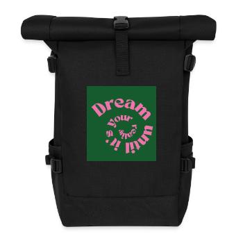 Dream - Roll Top Backpack - black - Front