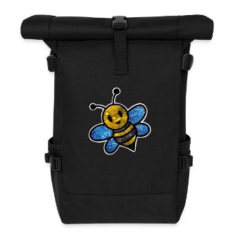 Cosmic Bee - Roll Top Backpack - black - Front