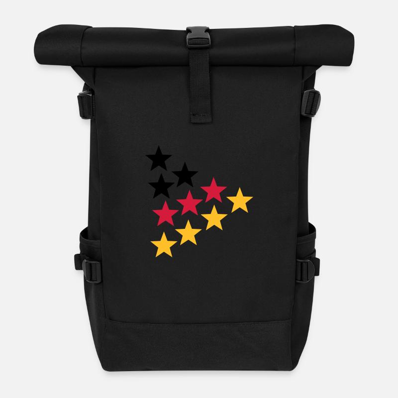 Germany - Rolltop Rucksack - Schwarz