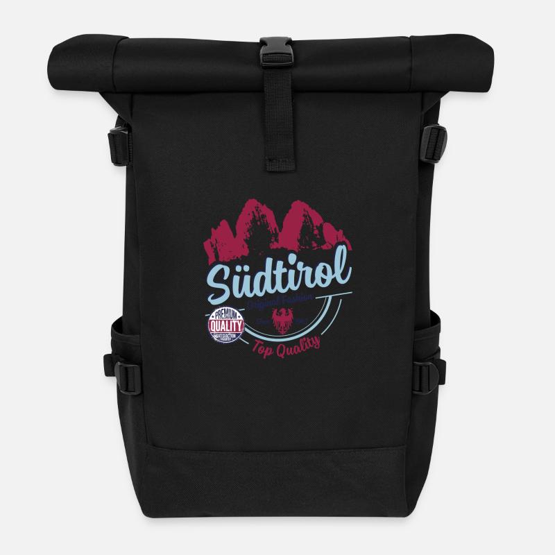 SÜDTIROL FASHION - Roll Top Backpack - black