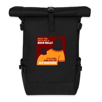 That's Not My Beer Belly! It's A Fuel Tank! - Roll Top Backpack - black - Front
