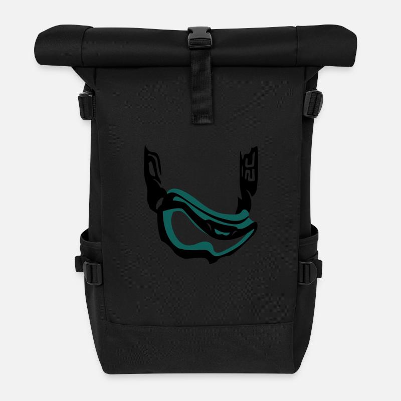 snowgoggle - Rolltop Rucksack - Schwarz