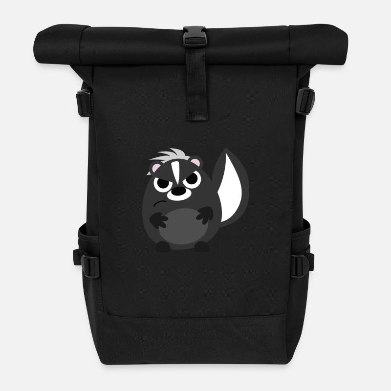 Stinktier - Rolltop Rucksack - Schwarz