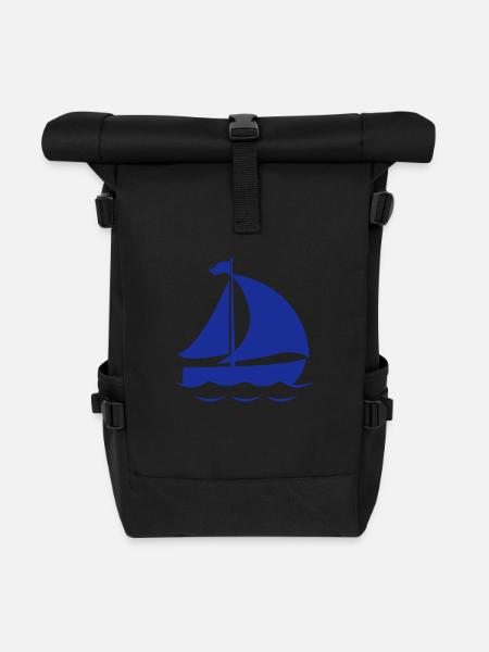 Schiff - Rolltop Rucksack - Schwarz