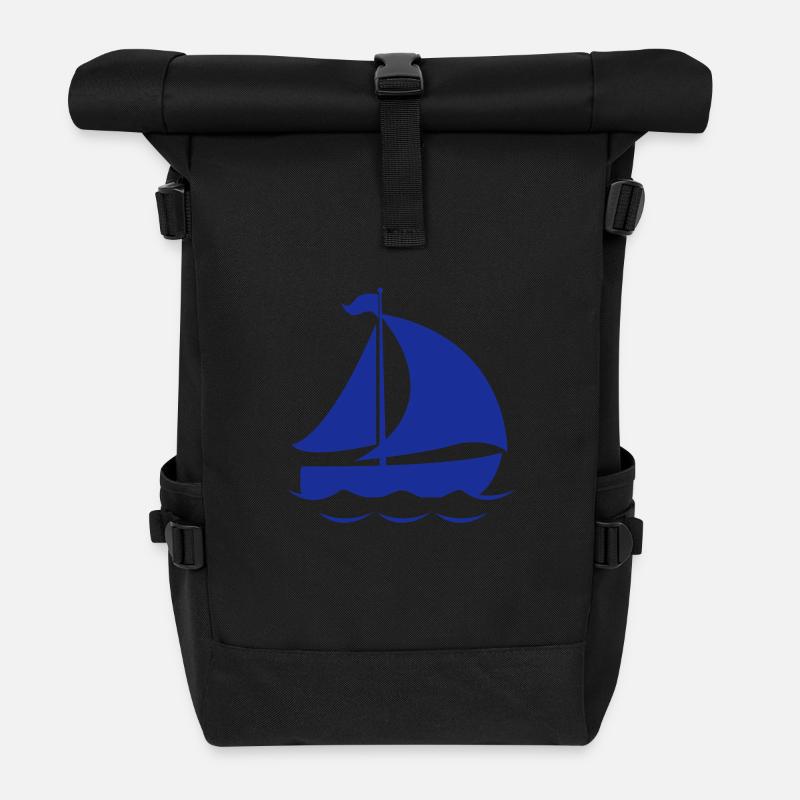 Schiff - Rolltop Rucksack - Schwarz