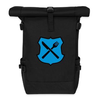 eat - Roll Top Backpack - black - Front