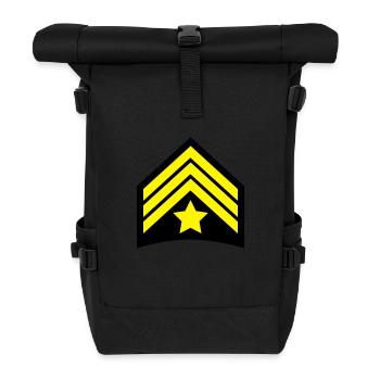 sergeant_cop__f2 - Roll Top Backpack - black - Front