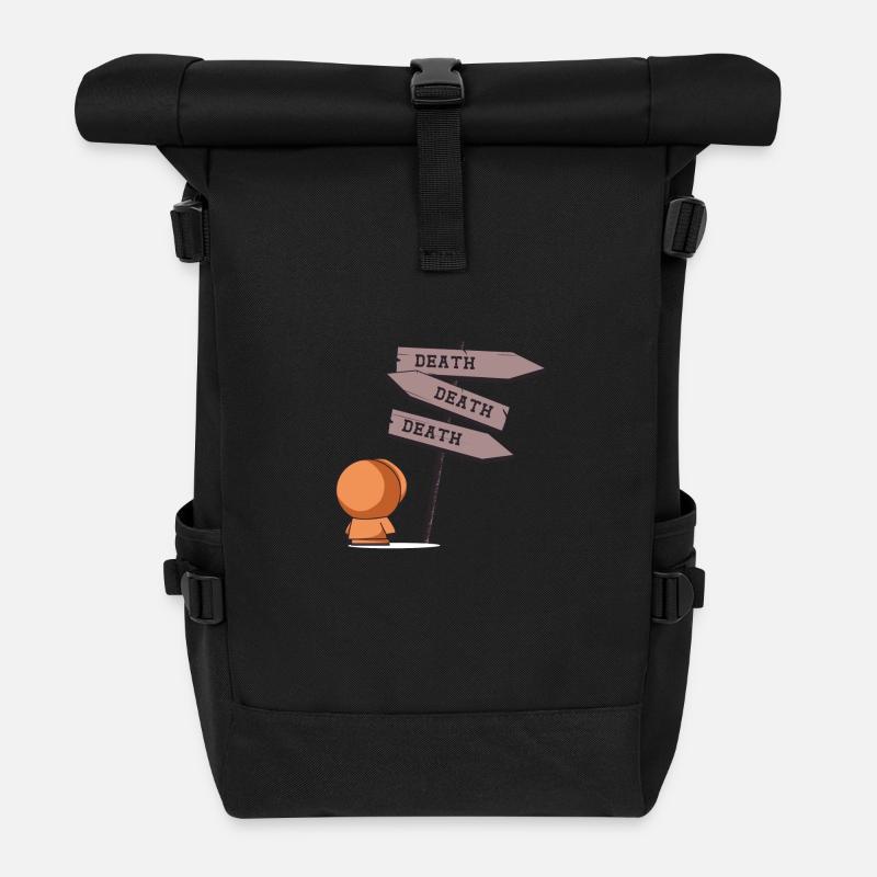 Deathtiny - Sac à dos roll top - noir
