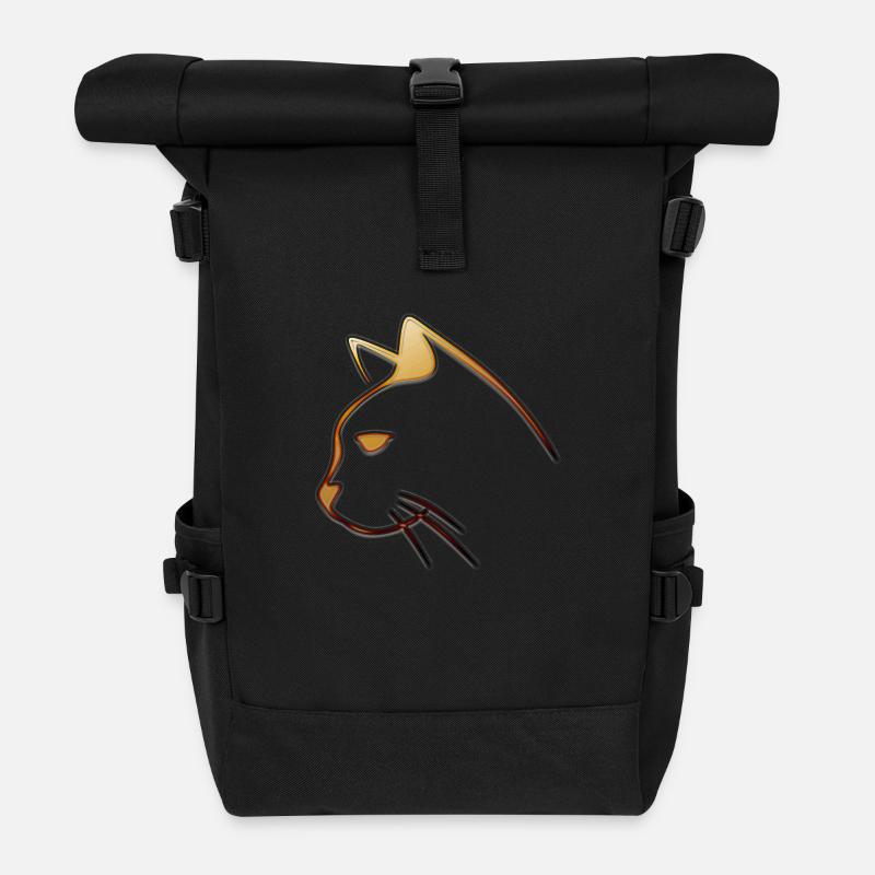 CHAT - Sac à dos roll top - noir