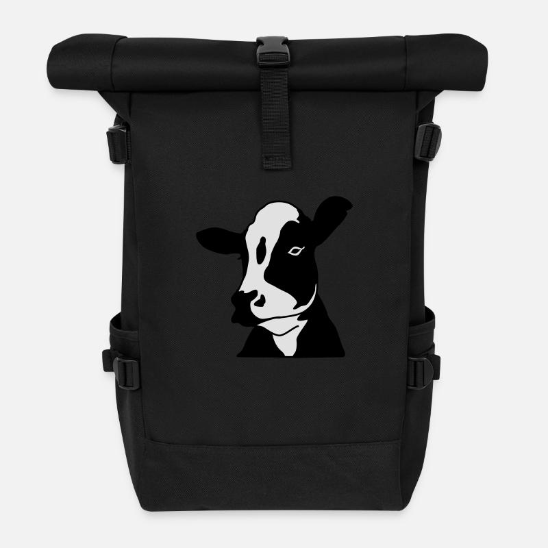 Kuh - Rolltop Rucksack - Schwarz