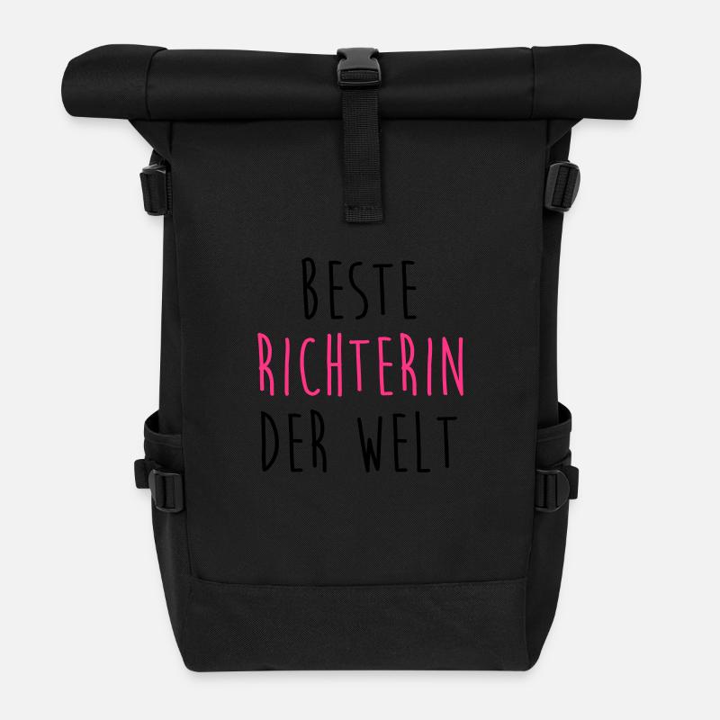 Richter Richterin Recht Gericht Rechtsanwalt - Rolltop Rucksack - Schwarz