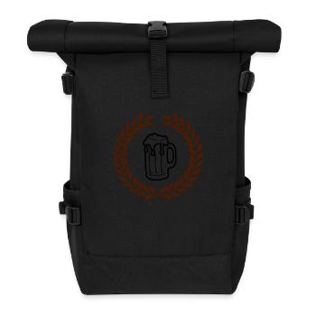 bier_02 - Roll Top Backpack - black - Front