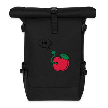 wurm_hi_02 - Roll Top Backpack - black - Front