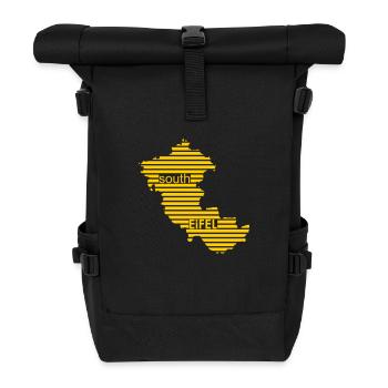 southEiFEL Umriss - Rolltop Rucksack - Schwarz - Vorne