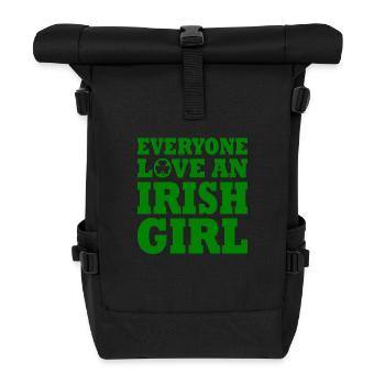 Everyone loves an irish girl - Roll Top Backpack - black - Front