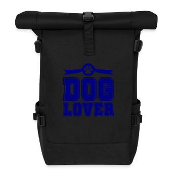 Amoureux des chiens - Sac à dos roll top - noir - Devant