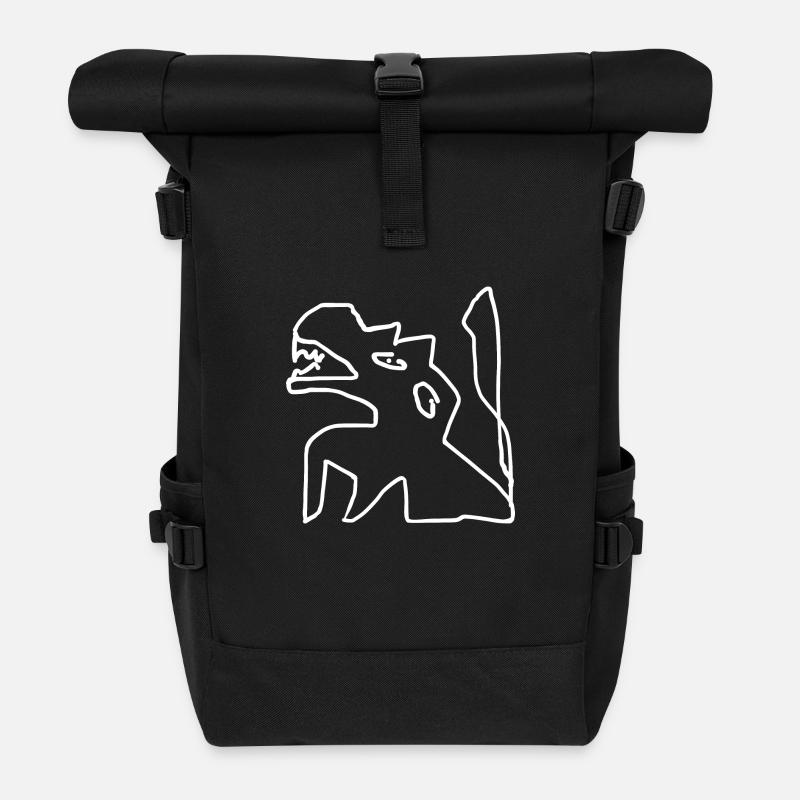 Pferd - Rolltop Rucksack - Schwarz