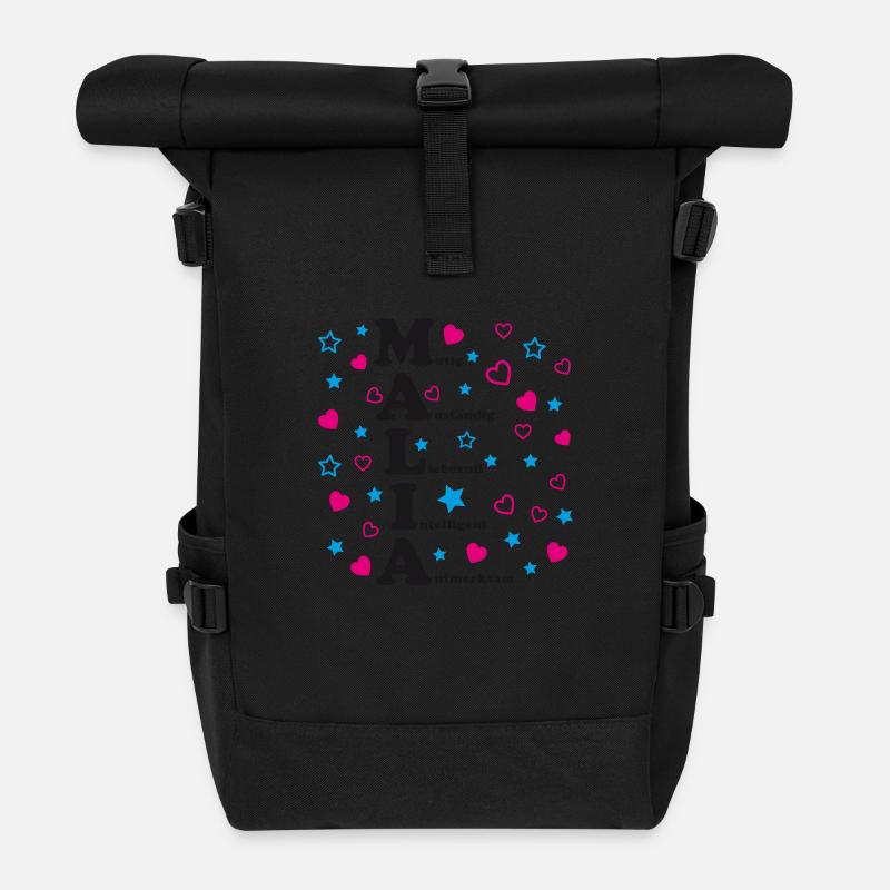 Malia - Rolltop Rucksack - Schwarz