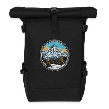 Mountain Mountain - Roll Top Backpack - black - Front