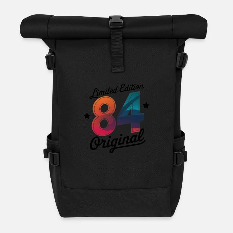 1984 Decorative Funny Gift Birthday - Rolltop Rucksack - Schwarz
