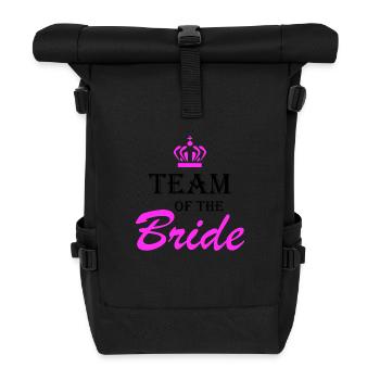 Team of the Bride The Bride Design - Rolltop Rucksack - Schwarz - Vorne